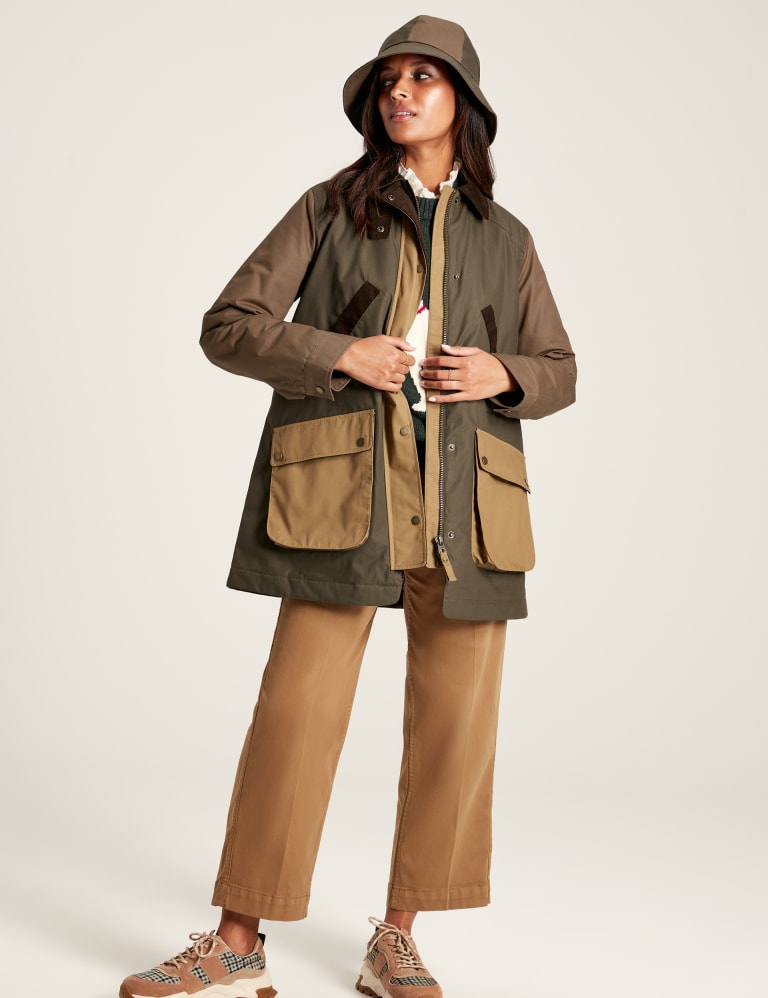 Joules wax trench coat hotsell