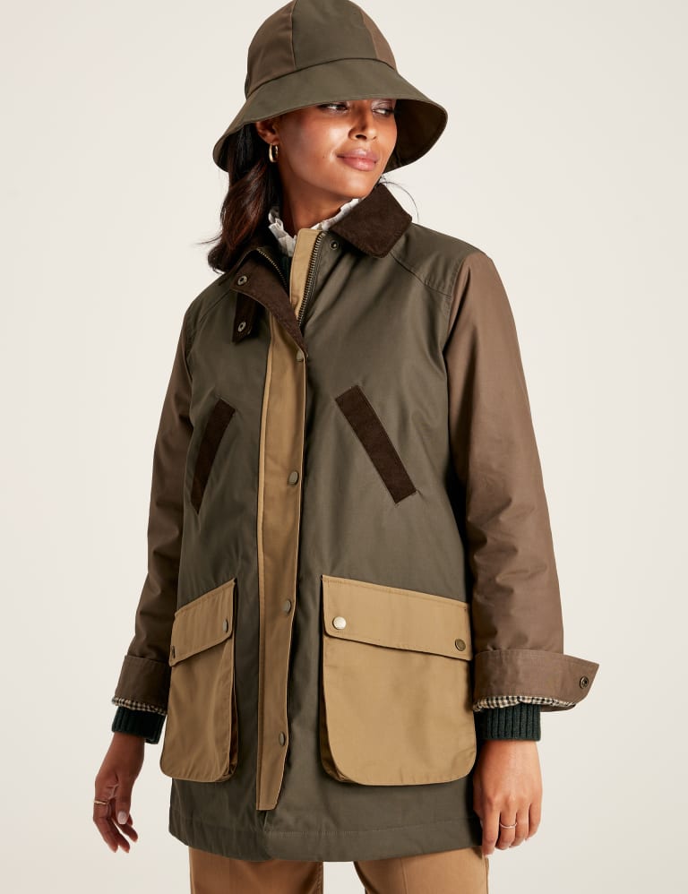 Joules waxed jacket top