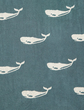 Pure Cotton Whale Towel Image 2 of 6