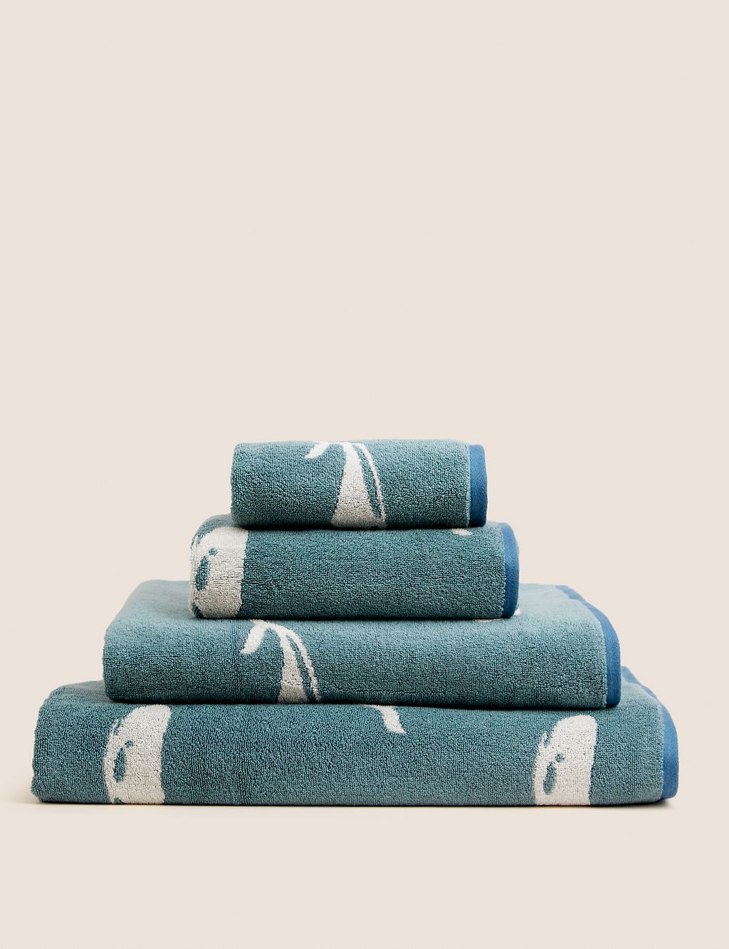 Pure Cotton Whale Towel 2 of 6