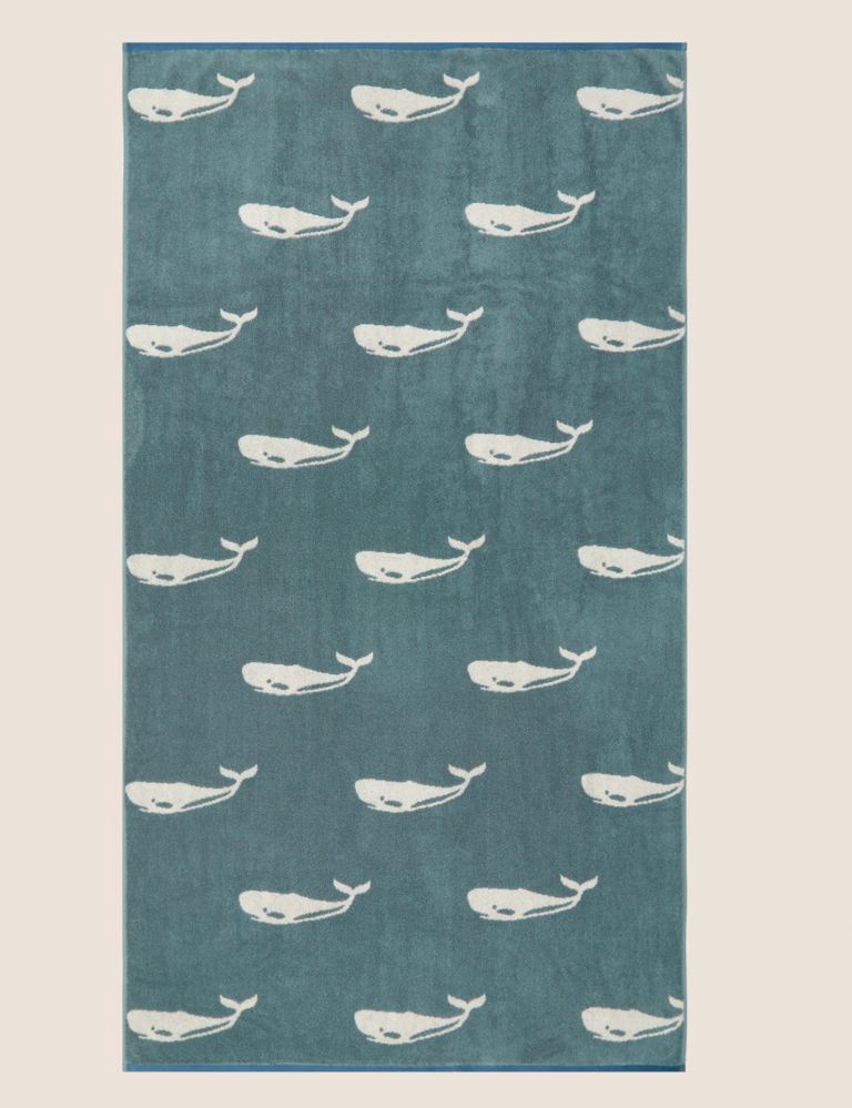Pure Cotton Whale Towel 5 of 6