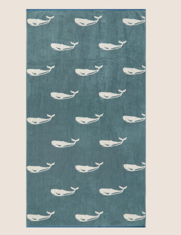 Pure Cotton Whale Towel 5 of 6