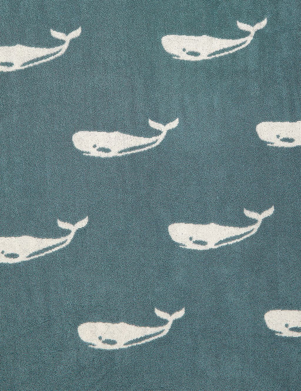 Pure Cotton Whale Towel 1 of 6