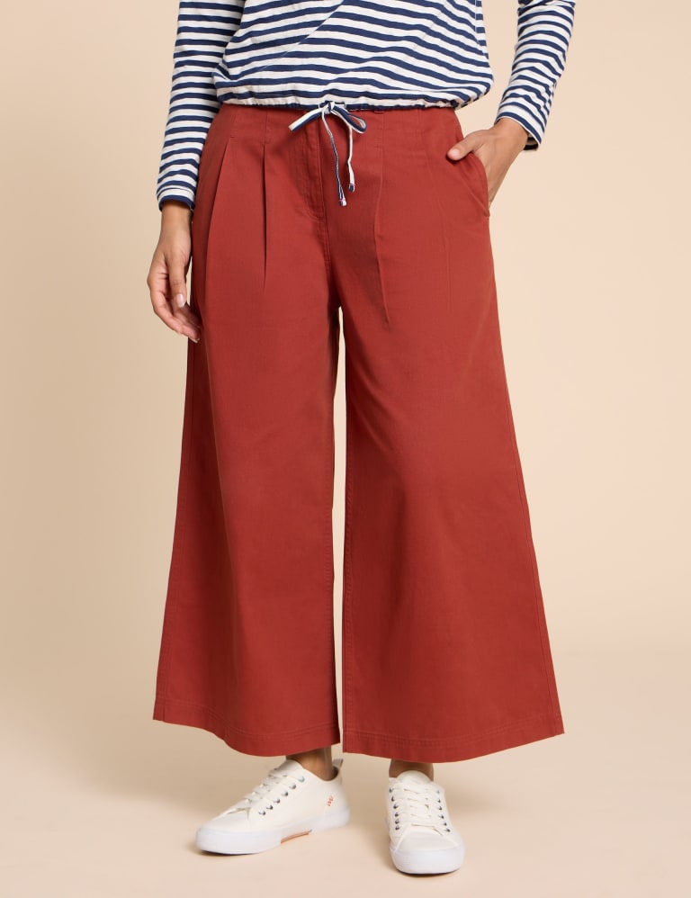Cropped palazzo trousers online