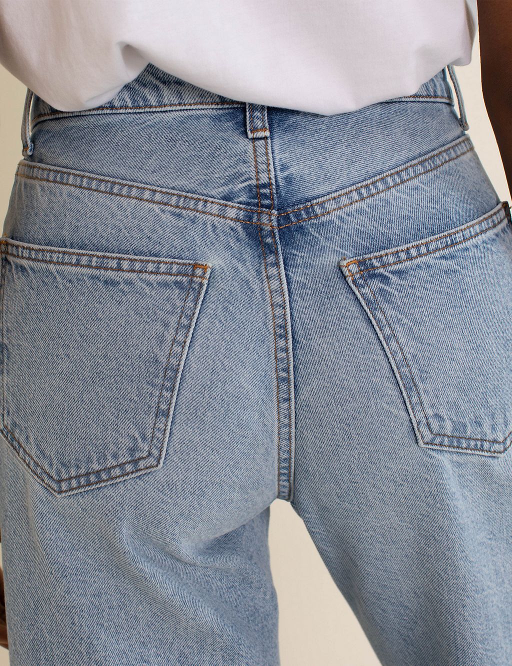 Pure Cotton Wide Leg Jeans 4 of 5