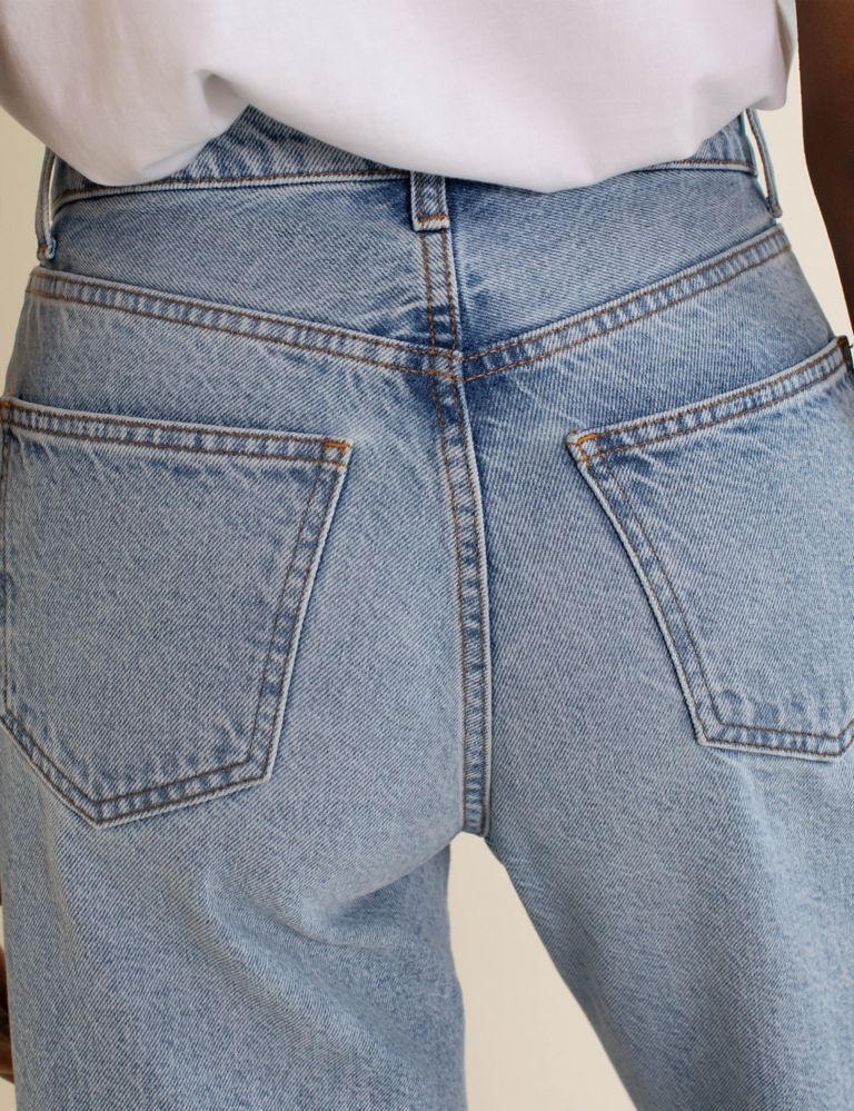 Pure Cotton Wide Leg Jeans 4 of 5