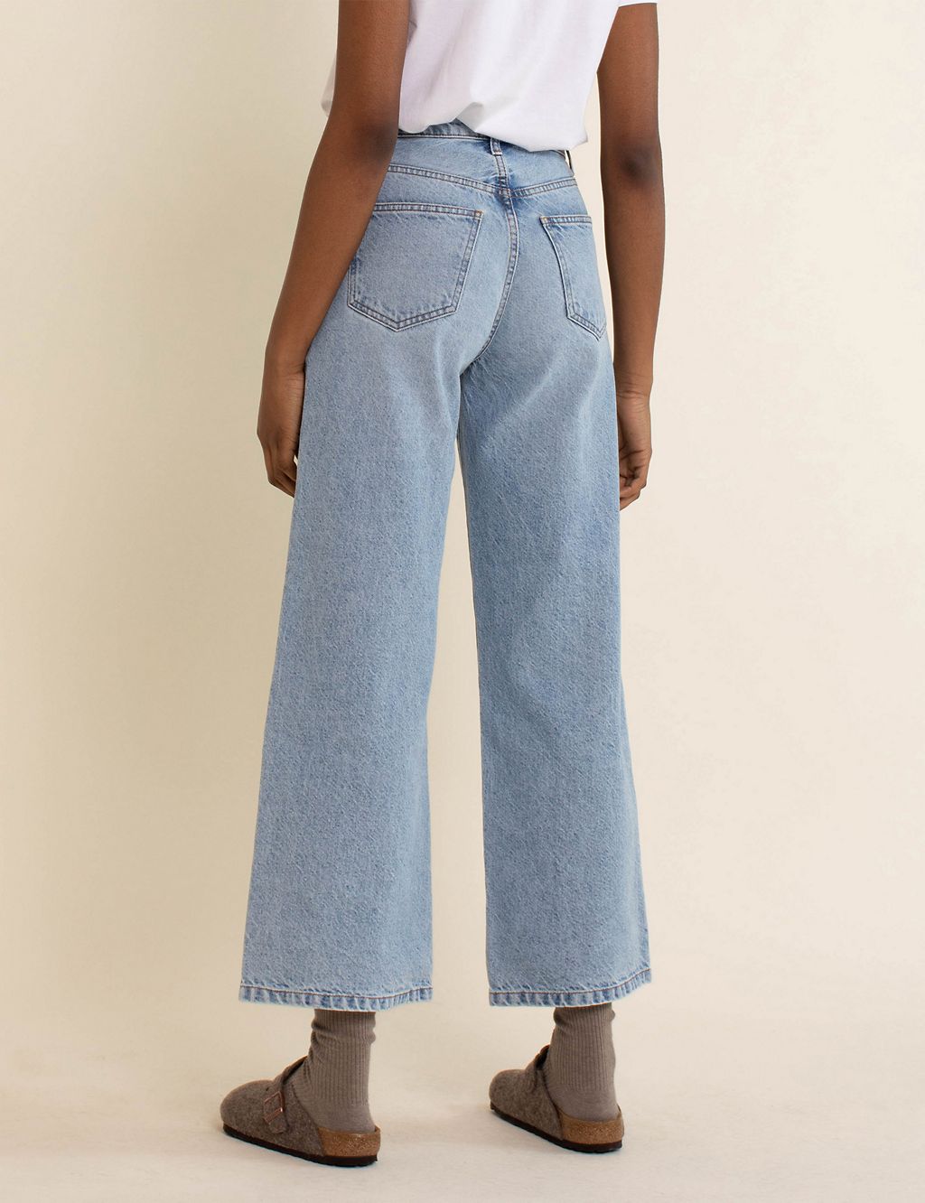 Pure Cotton Wide Leg Jeans 5 of 5
