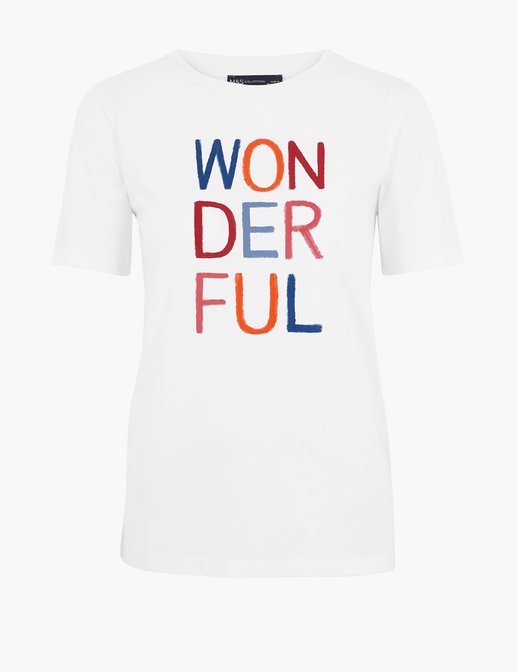 Pure Cotton Wonderful Straight Fit T-Shirt 1 of 5