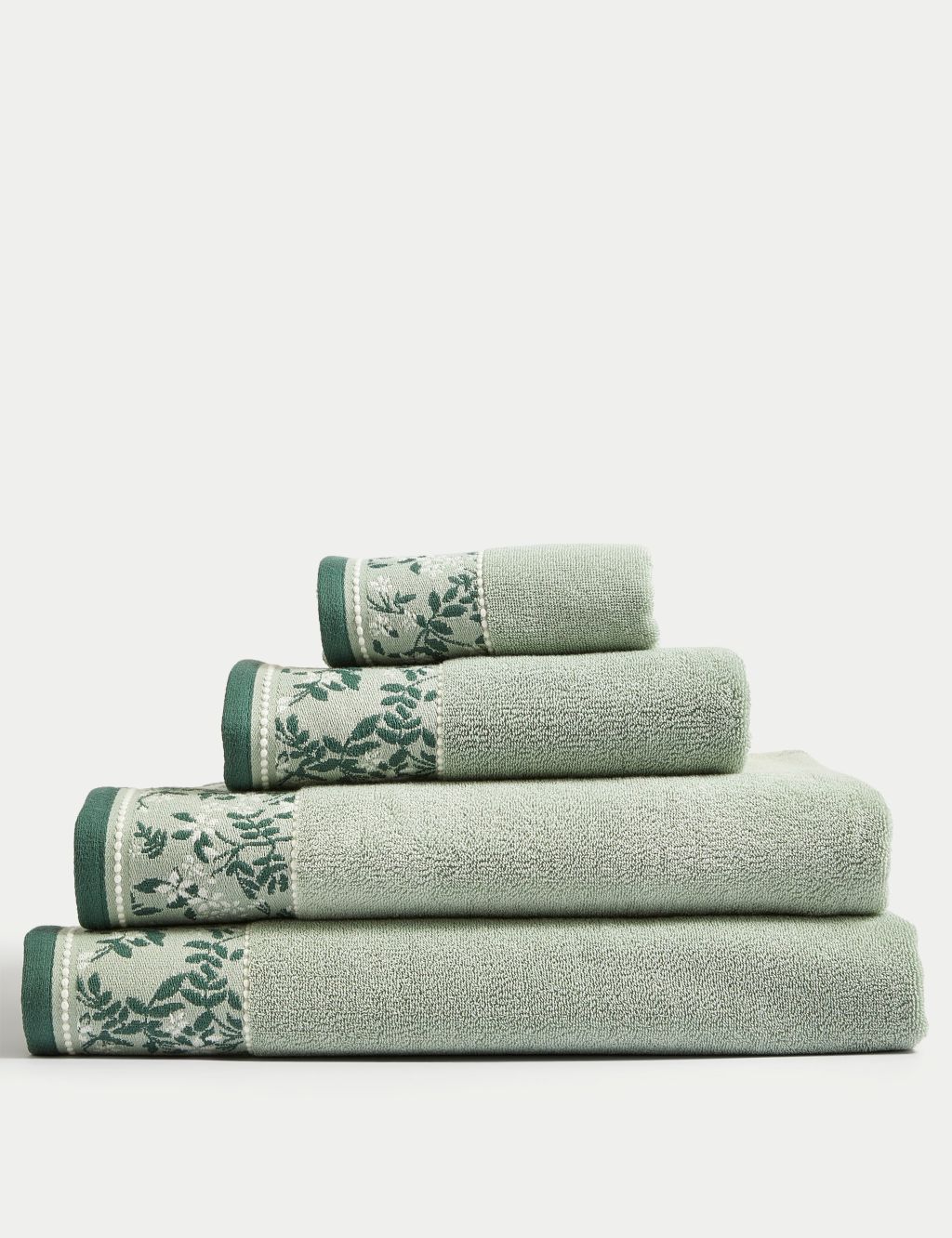 Pure Cotton Woven Floral Towel 2 of 5