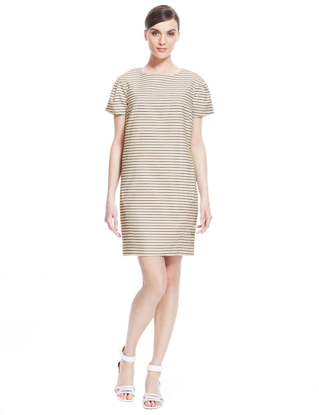 Multi Gradient Striped Shift Dress