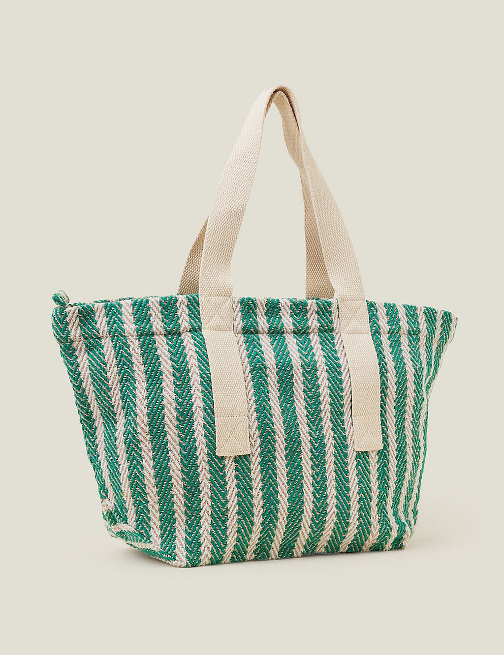 Pure Cotton Woven Striped Shoulder Bag 2 of 3