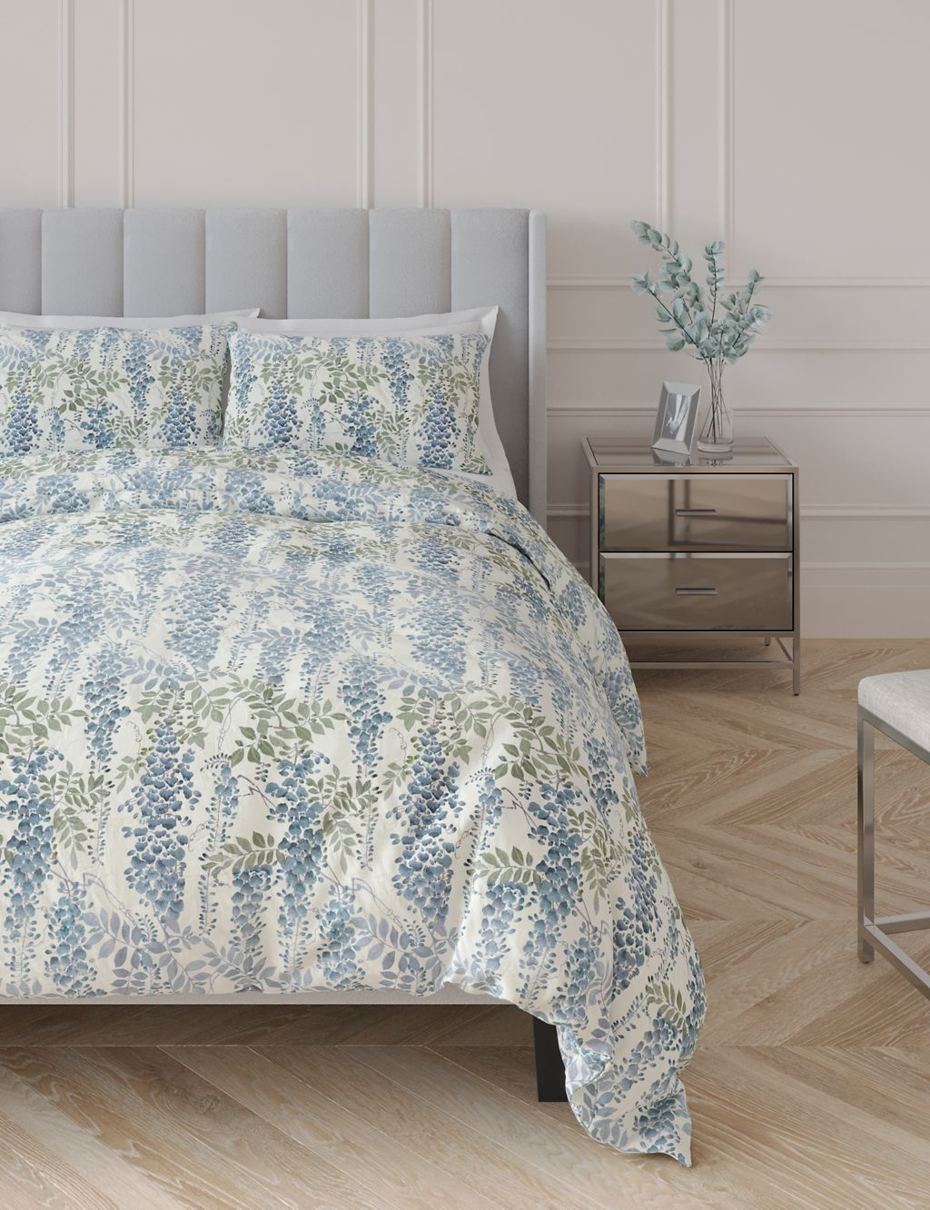 Pure Cotton Wysteria Bedding Set 2 of 6