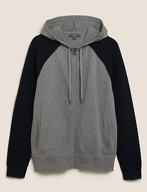 Pure Cotton Zip Through Hoodie Image 2 of 4