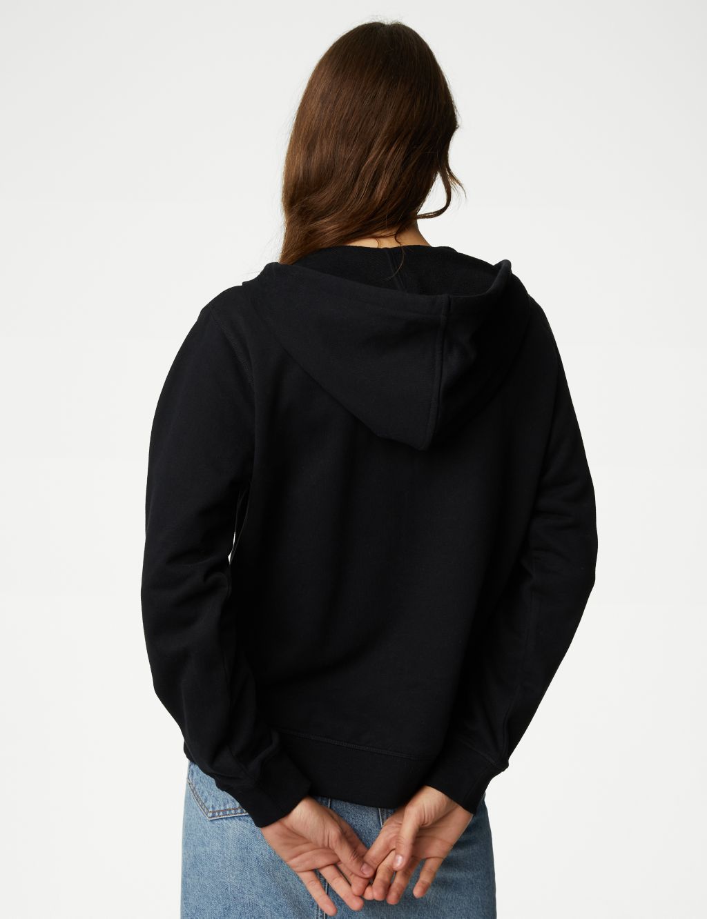 Pure Cotton Zip Up Hoodie | M&S Collection | M&S
