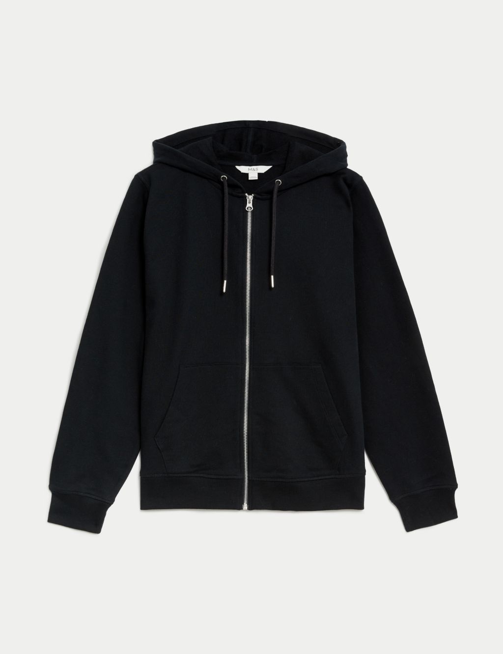 Buy Pure Cotton Zip Up Hoodie | M&S Collection | M&S