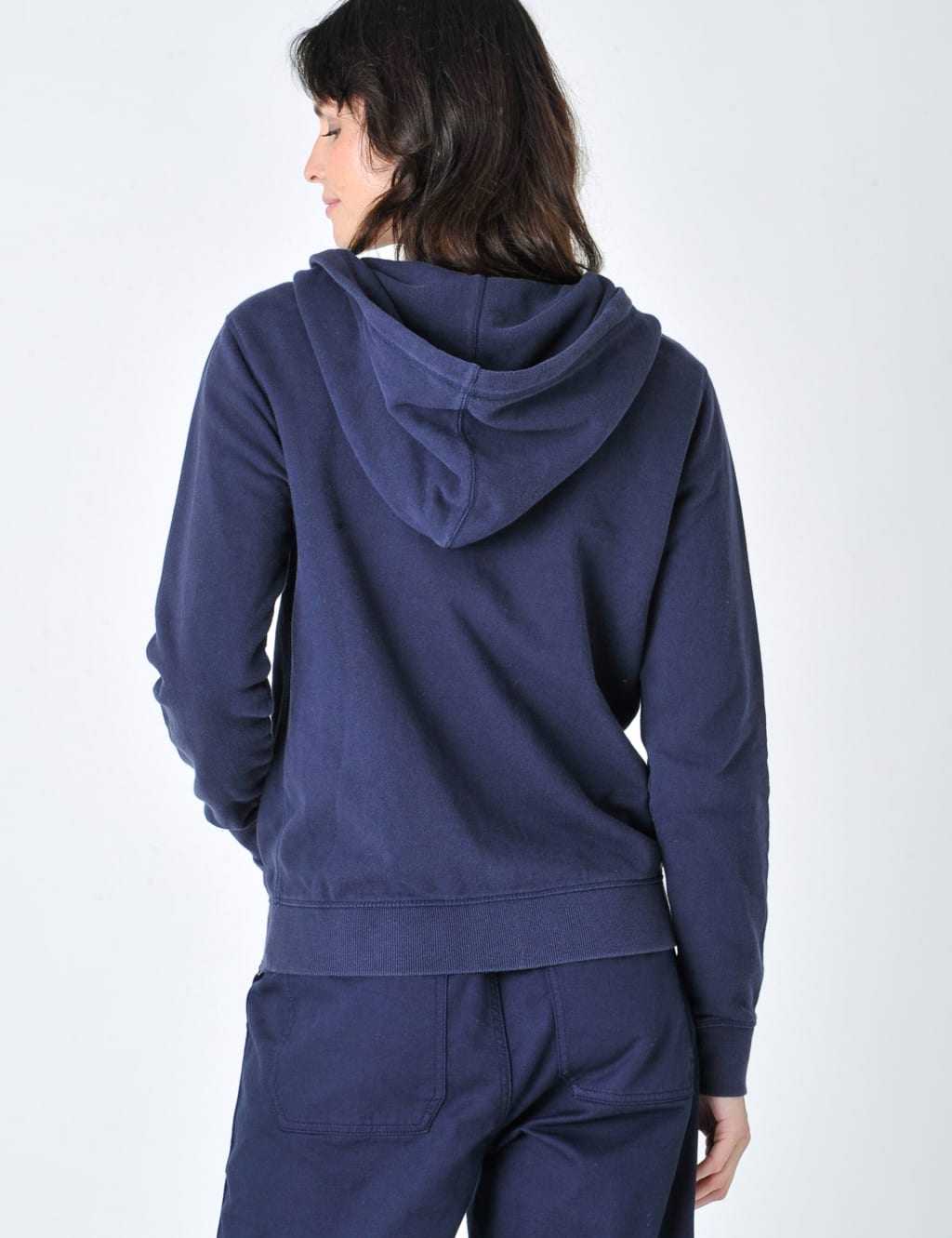 Pure Cotton Zip Up Hoodie Burgs M S
