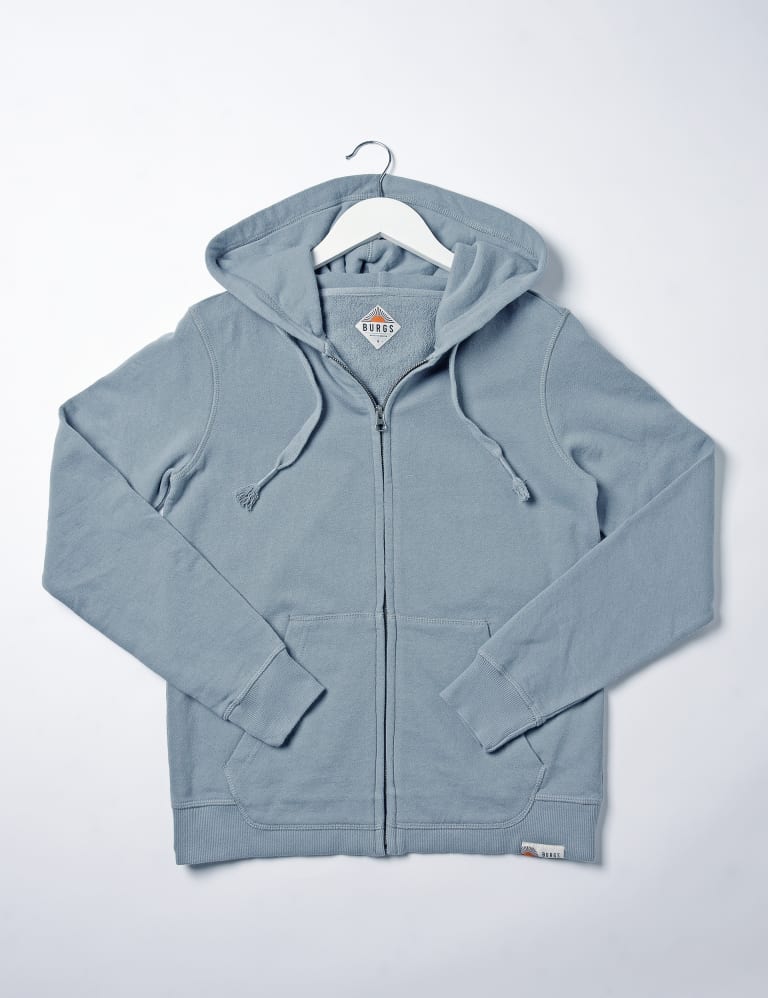 Pure Cotton Zip Up Hoodie Burgs M&S