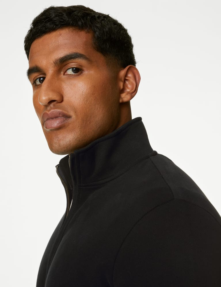 Zip up funnel neck sweatshirt online