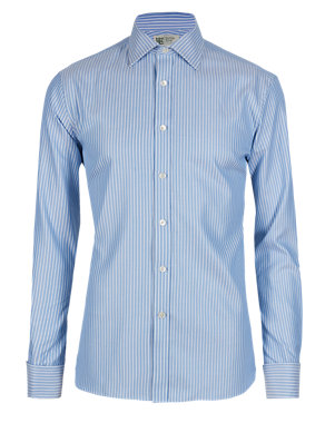 Pure Egyptian Cotton Tailored Fit Striped Shirt Image 2 of 5