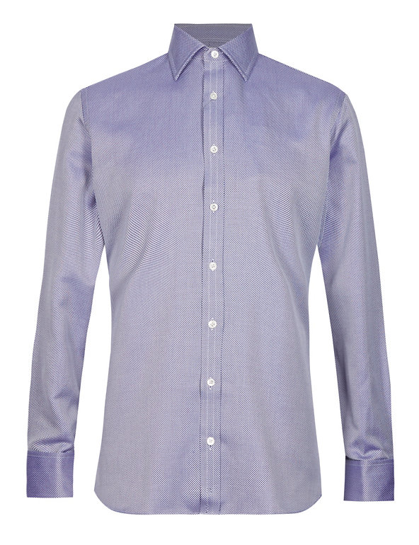Pure Egyptian Cotton Textured Shirt Image 1 of 2