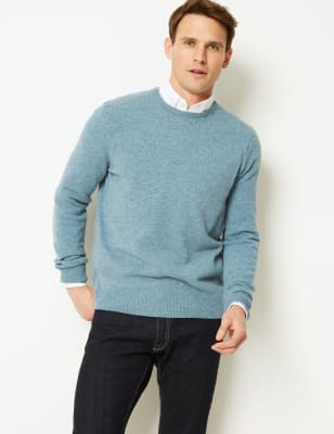 m&s mens crew neck jumpers