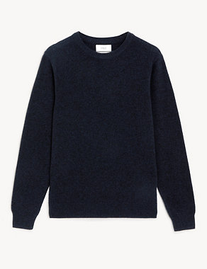 Pure Extra Fine Lambswool Crew Neck Jumper Image 2 of 5