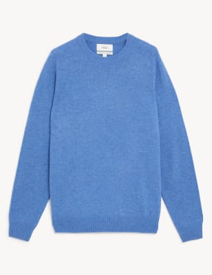 Pure Extra Fine Lambswool Crew Neck Jumper Image 2 of 4