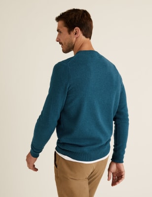 m and s mens lambswool jumpers