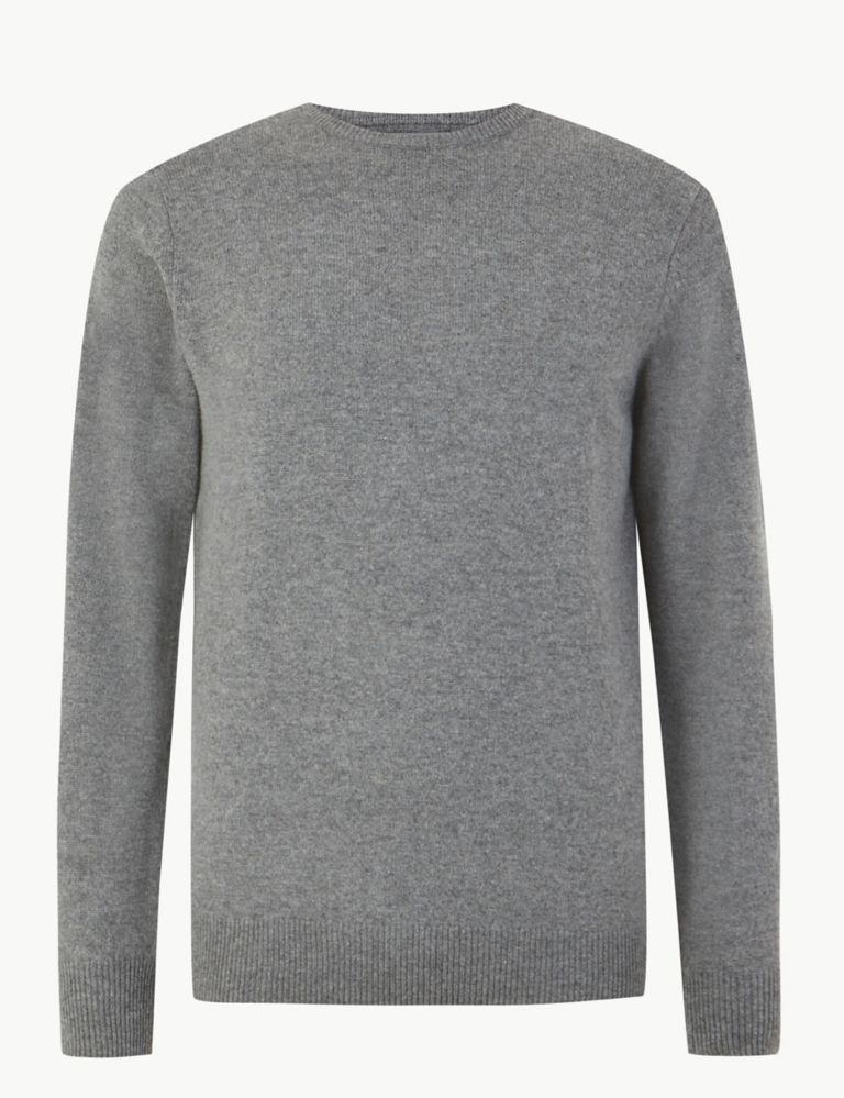 Pure Extra Fine Lambswool Crew Neck Jumper 2 of 4