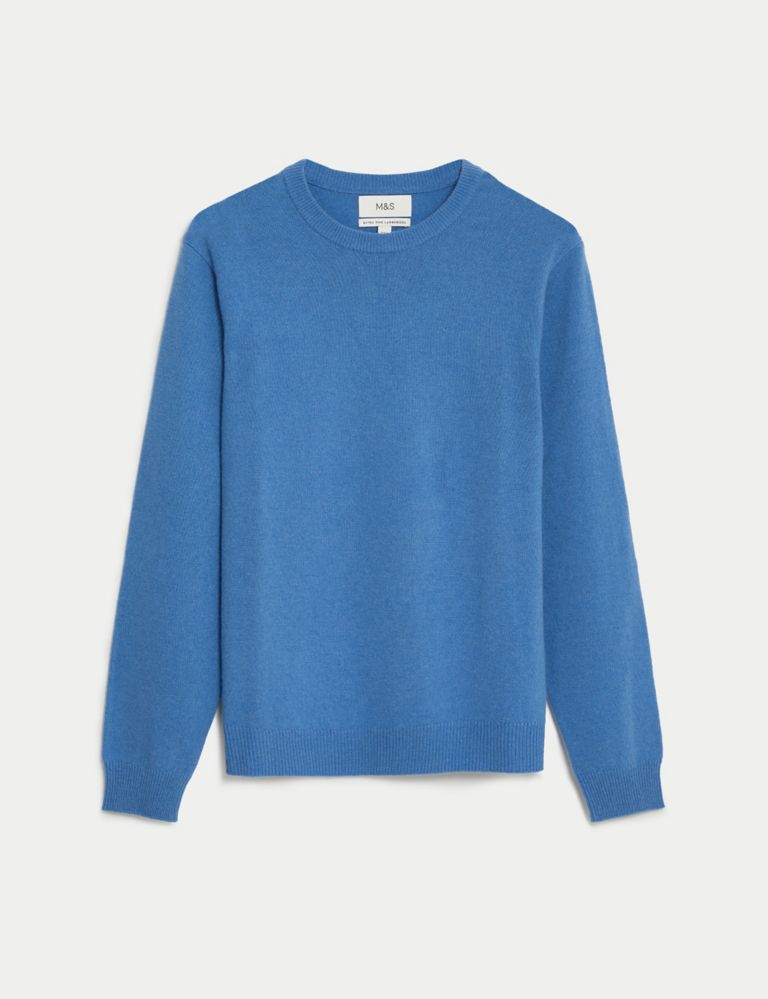 Pure Extra Fine Lambswool Crew Neck Jumper 2 of 5