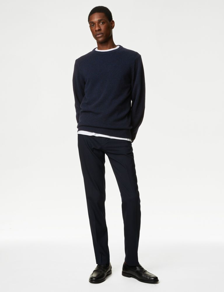 Pure Extra Fine Lambswool Crew Neck Jumper 3 of 5