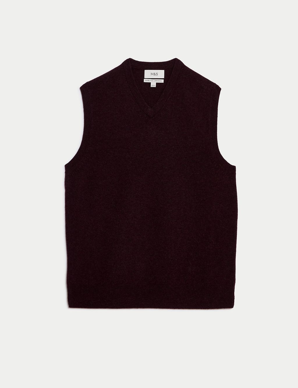 Pure Extra Fine Lambswool Sleeveless Jumper 1 of 5