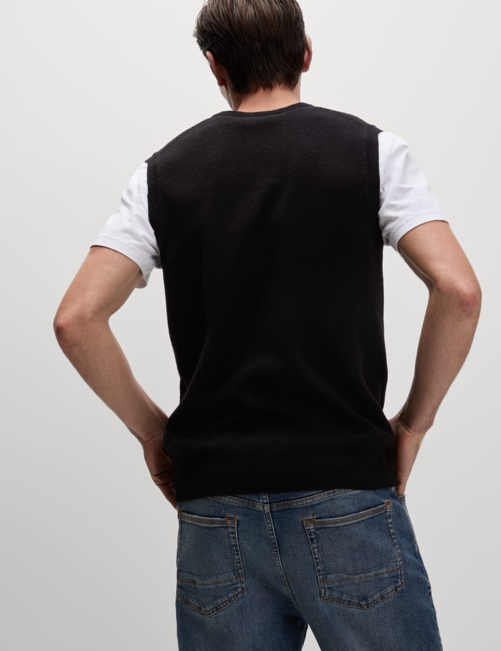 Marks and spencer mens sleeveless cheap jumpers