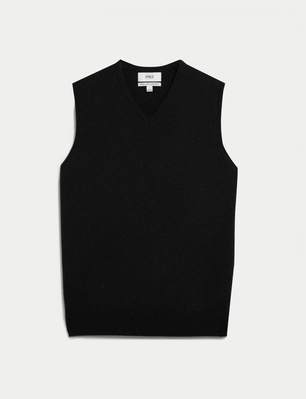 Pure Extra Fine Lambswool Sleeveless Jumper 1 of 5