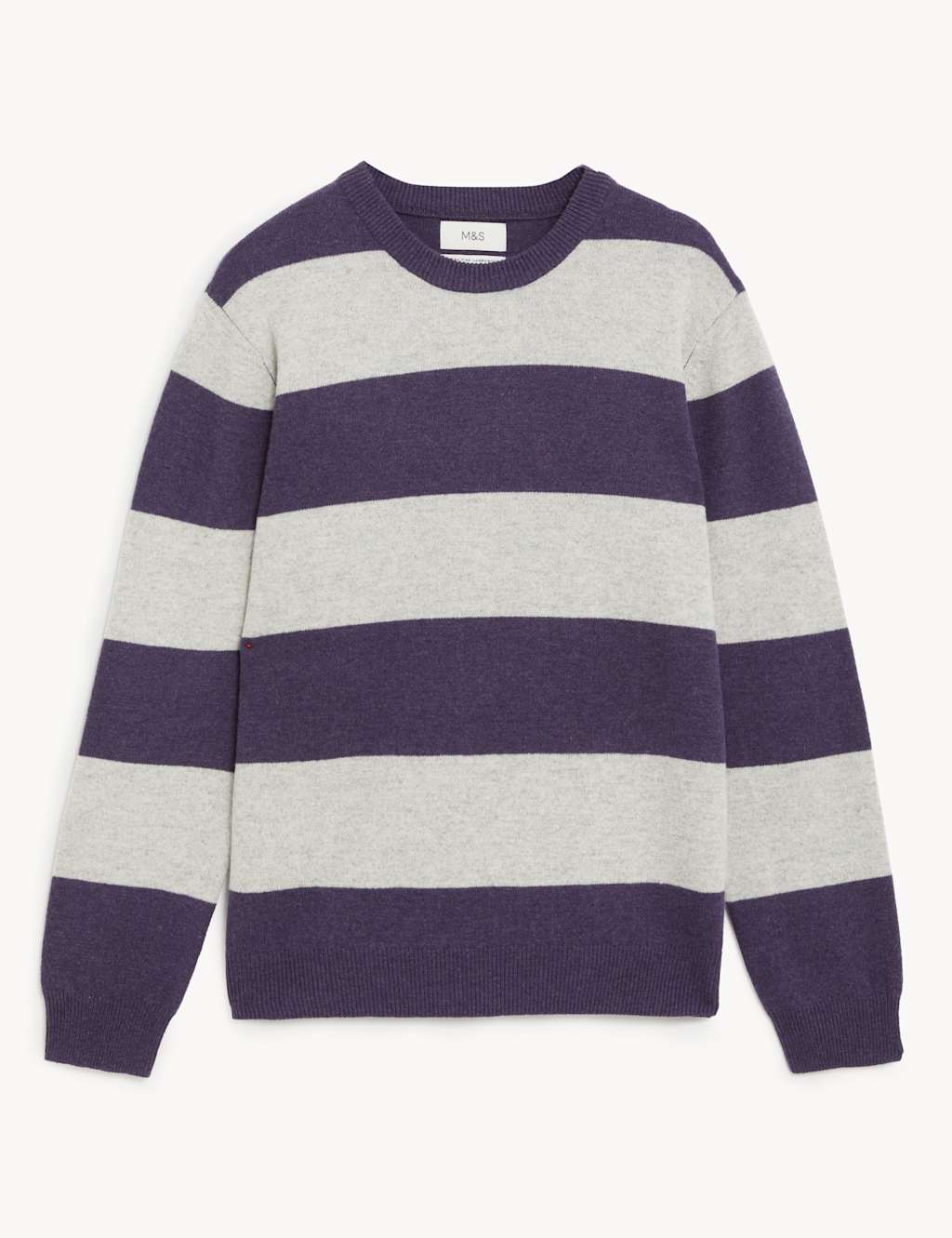 Pure Extra Fine Lambswool Striped Jumper 2 of 5