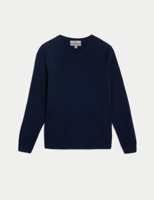 Pure Extra Fine Lambswool V-Neck Jumper Image 1 of 1