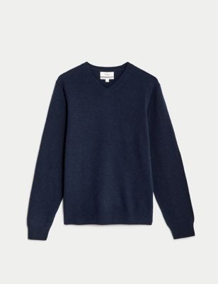 Pure Extra Fine Lambswool V-Neck Jumper Image 1 of 1