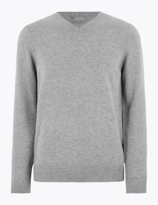 Pure Extra Fine Lambswool V-Neck Jumper Image 2 of 4