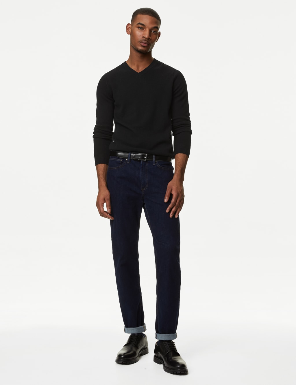 Pure Extra Fine Lambswool V-Neck Jumper 2 of 5