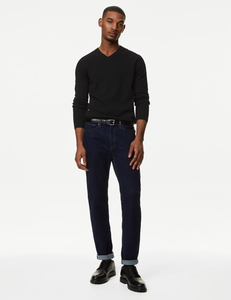 Pure Extra Fine Lambswool V Neck Jumper M S Collection M S