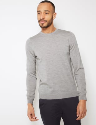 m&s mens crew neck jumpers