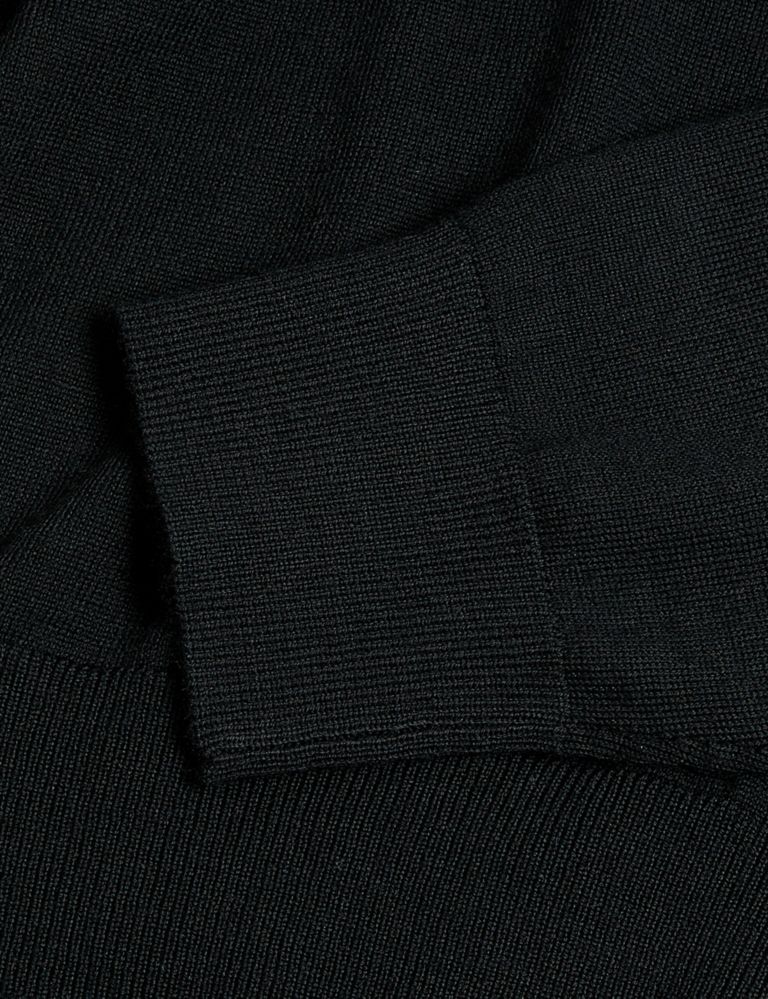 Pure Extra Fine Merino Wool Half Zip Jumper 8 of 8