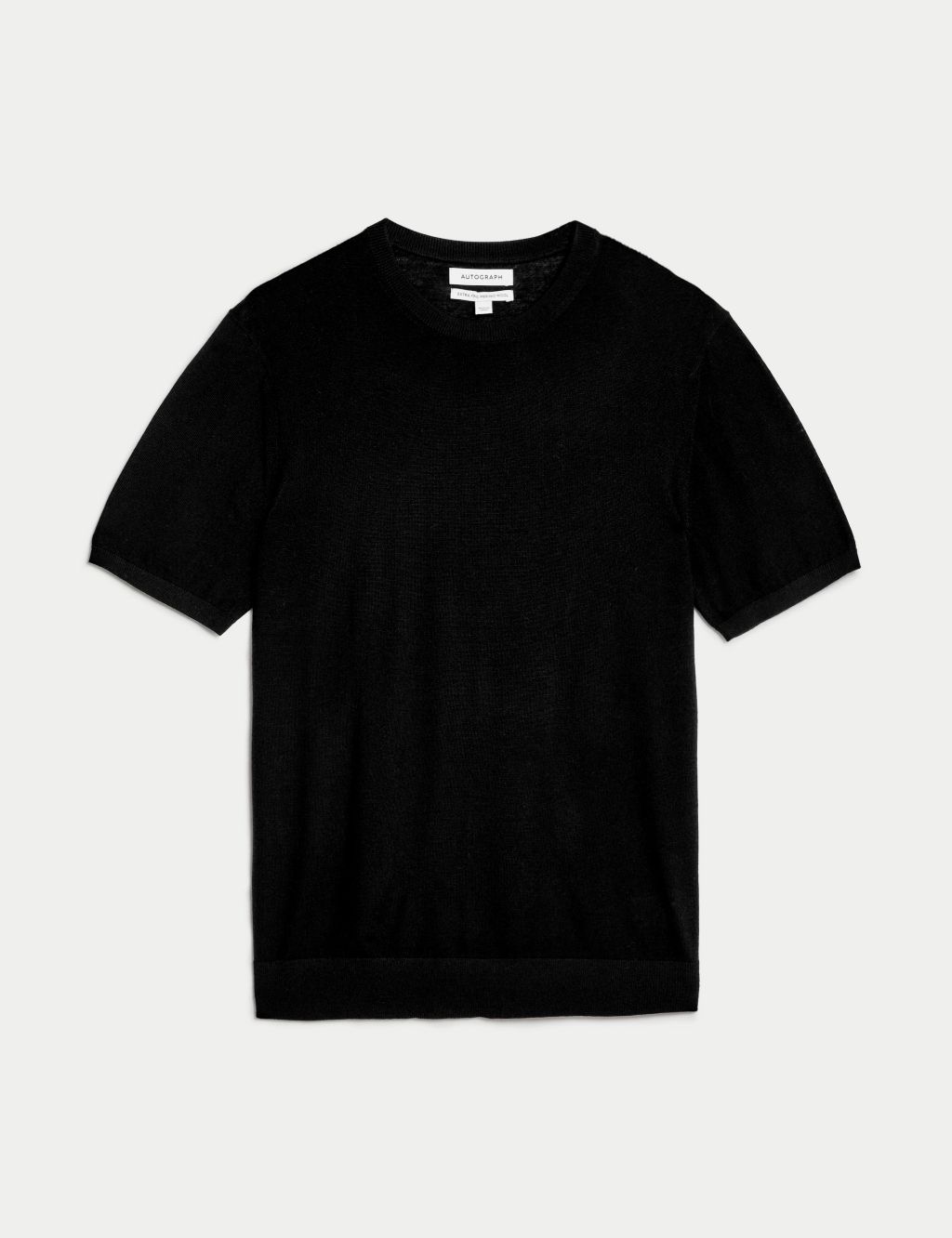 Pure Extra Fine Merino Wool Knitted T-Shirt 1 of 5