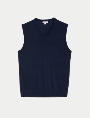 Merino wool sleeveless on sale jumper