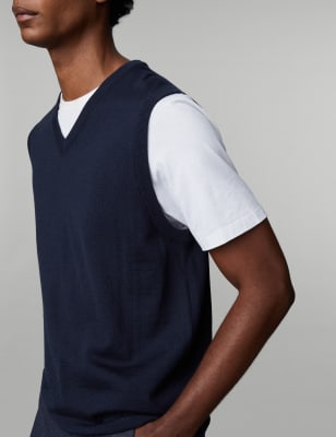 Merino wool sleeveless on sale jumper