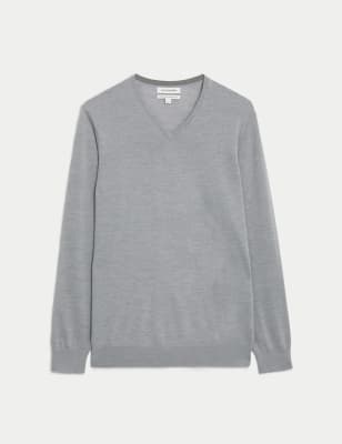 Mens merino wool outlet v neck