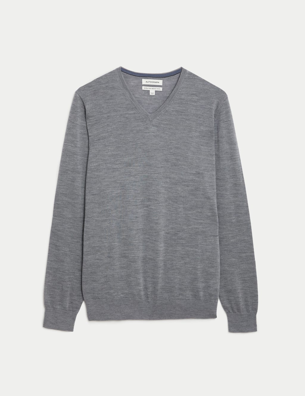 Pure Extra Fine Merino Wool V-Neck Jumper 1 of 5