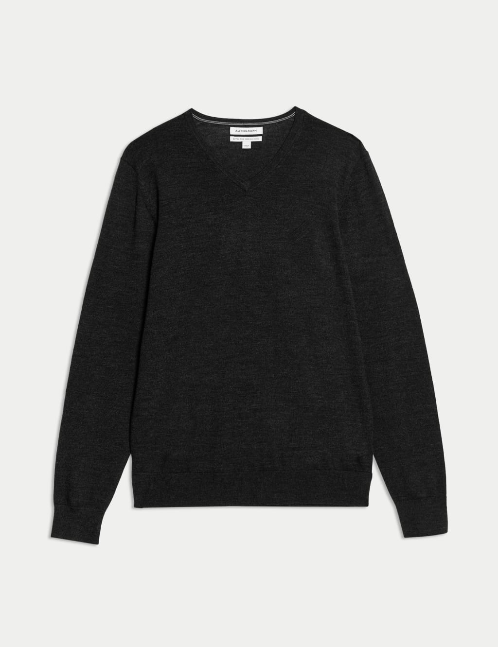 Pure Extra Fine Merino Wool V-Neck Jumper 1 of 5