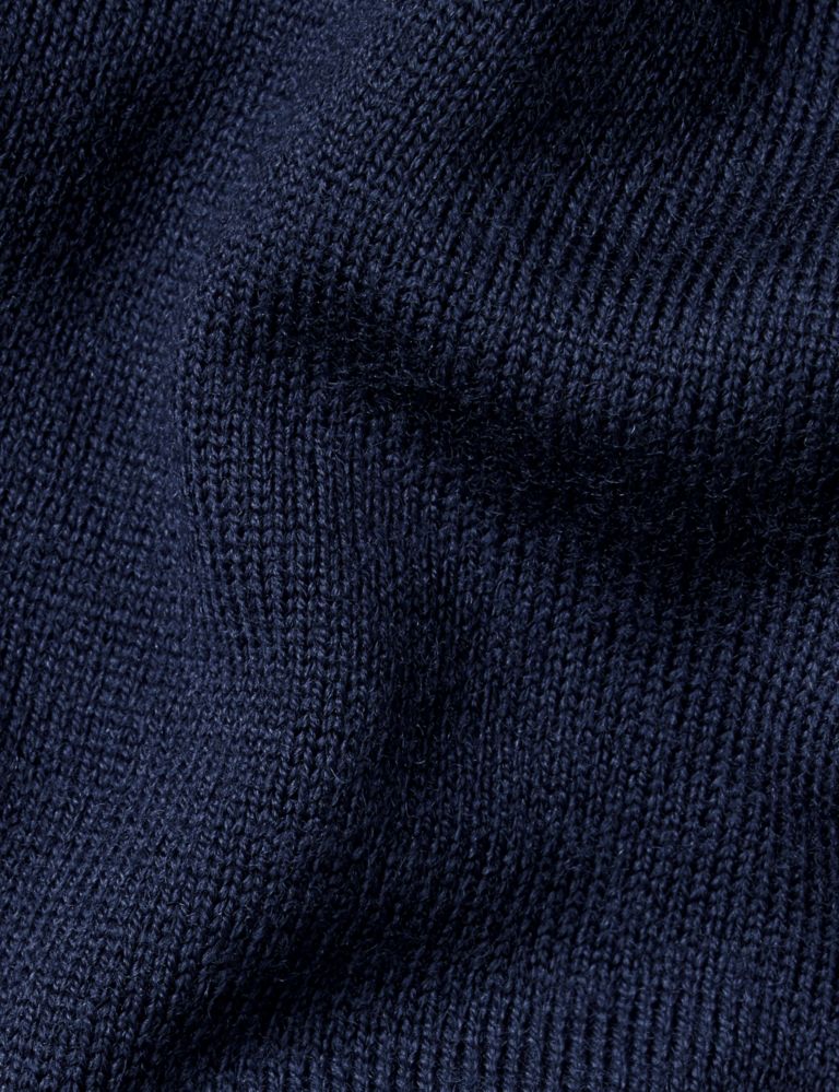 Pure Extra Fine Merino Wool Zip Up Cardigan 6 of 6