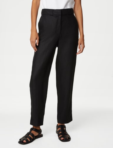 Pure Irish Linen Pleat Front Trousers 4 of 6